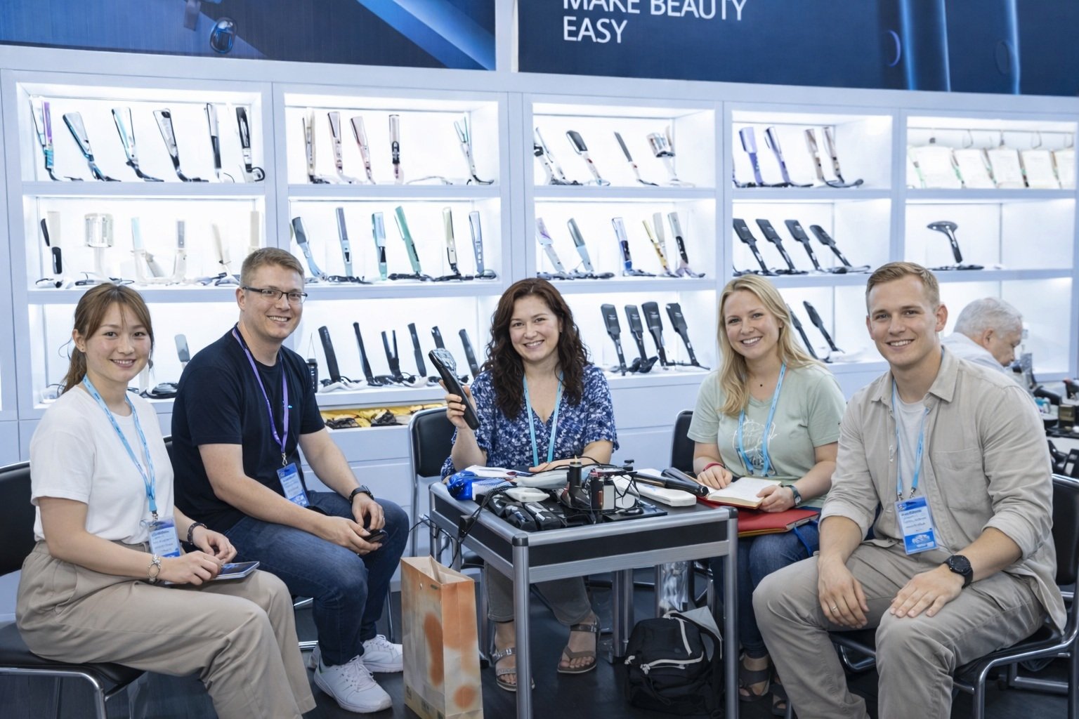 Business meeting with international clients